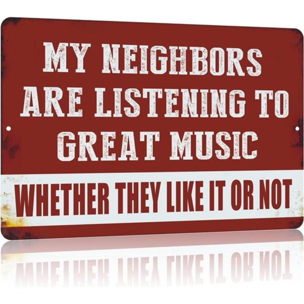 Vintage Man Cave Decor Funny Sarcasm Music Metal Tin Signs